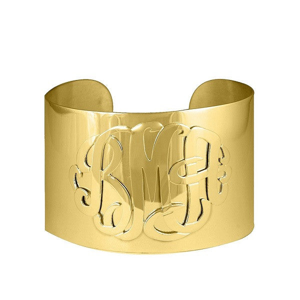 14K Solid Gold Script Monogram Bracelet – Be Monogrammed