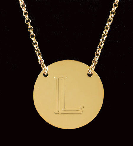 Mens Initial Chain Necklace 18K Gold Initial Choker Necklace -  Denmark