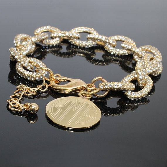 Gold Interlocking Monogram Bracelet