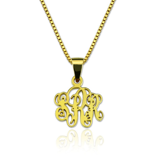 script monogram necklace featured at