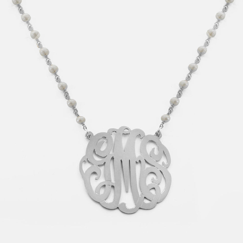 925 Sterling Silver Medium Script Initial Monogram Name Letter D Pendant Charm Necklace