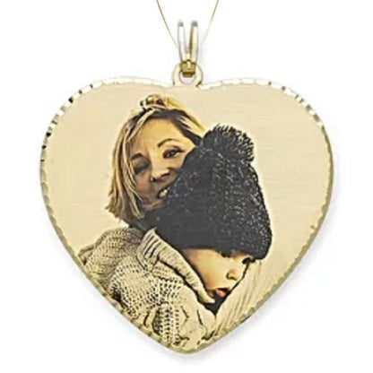 Custom Heart Photo Charm Necklace 4