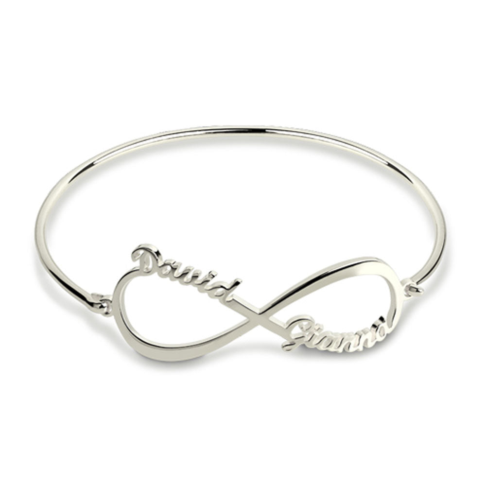 Infinity Name Bangle Bracelet 2