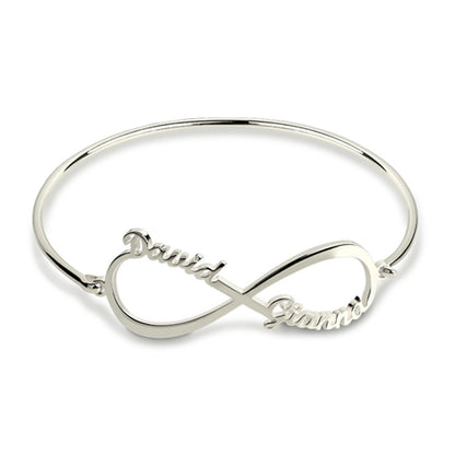 Infinity Name Bangle Bracelet 2