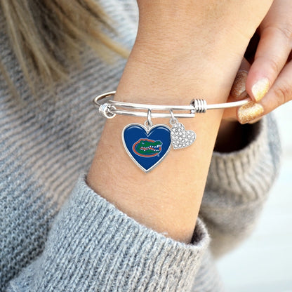 Florida Gators Bangle Charm Bracelet