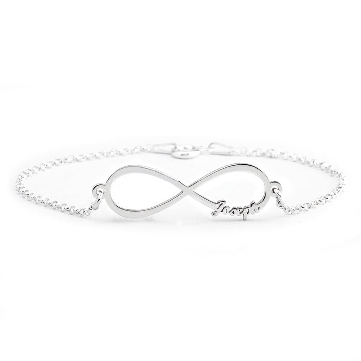 Silver Infinity Name Bracelet - Up To 4 names 4