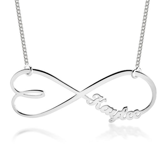 Heart Infinity Name Necklace