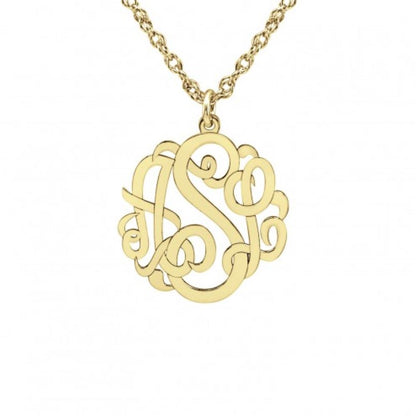 mini monogram necklace
