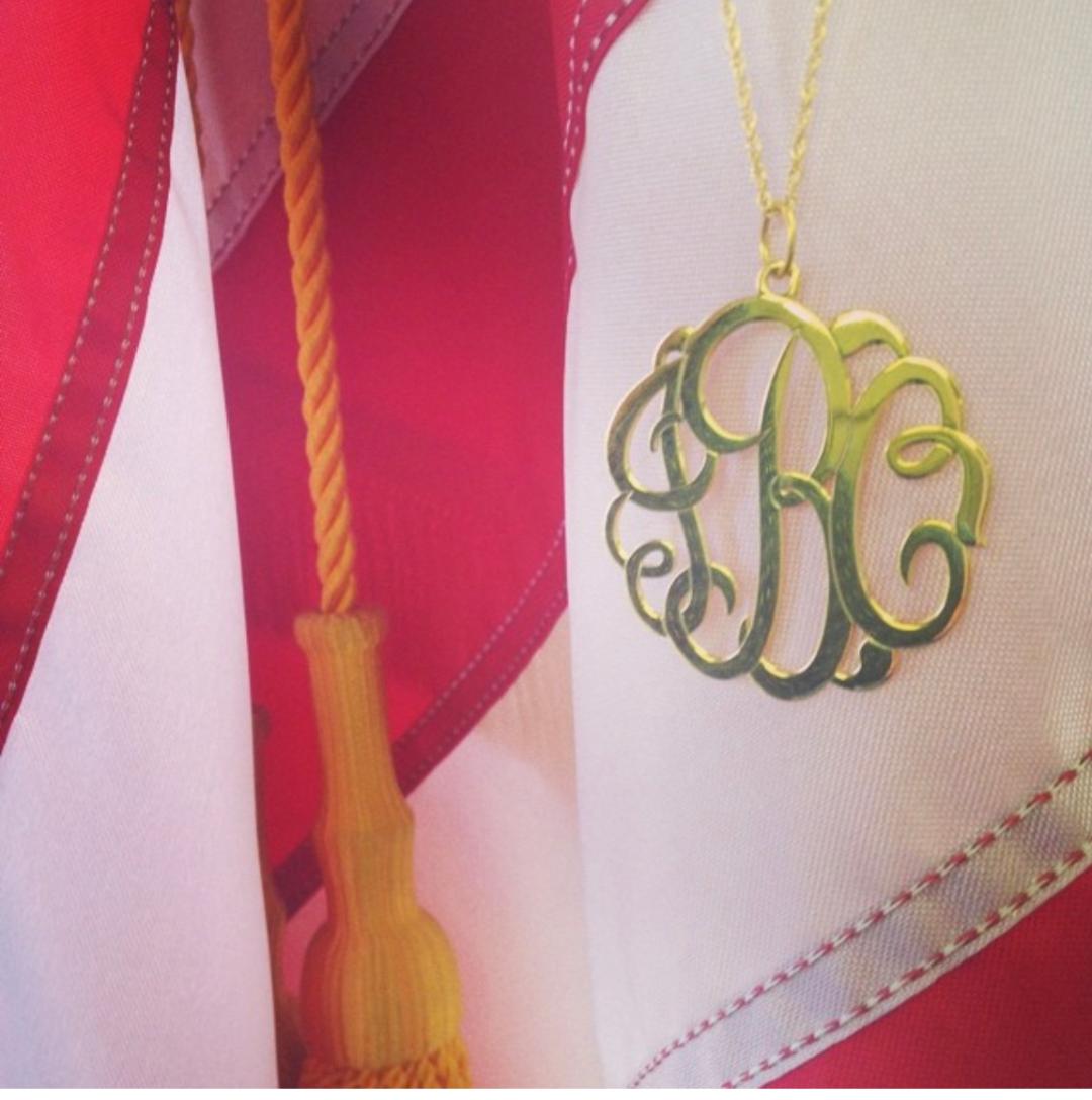 Classic Script Monogram Necklace-5 Sizes – Be Monogrammed