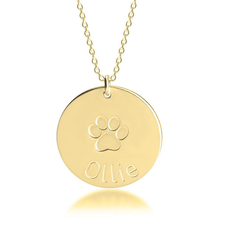 Paw Print Name Necklace 3