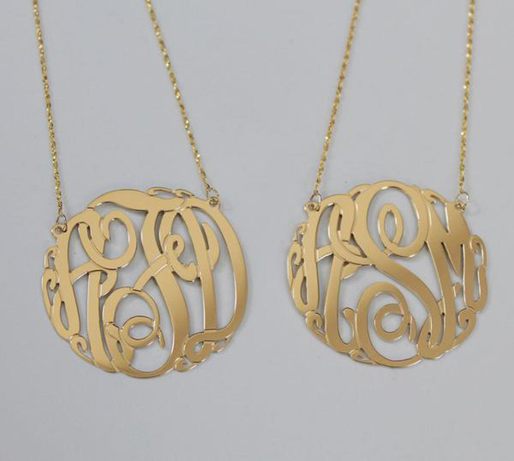 Monogram 14K Gold Jewelry | Monogram Jewelry | Be Monogrammed