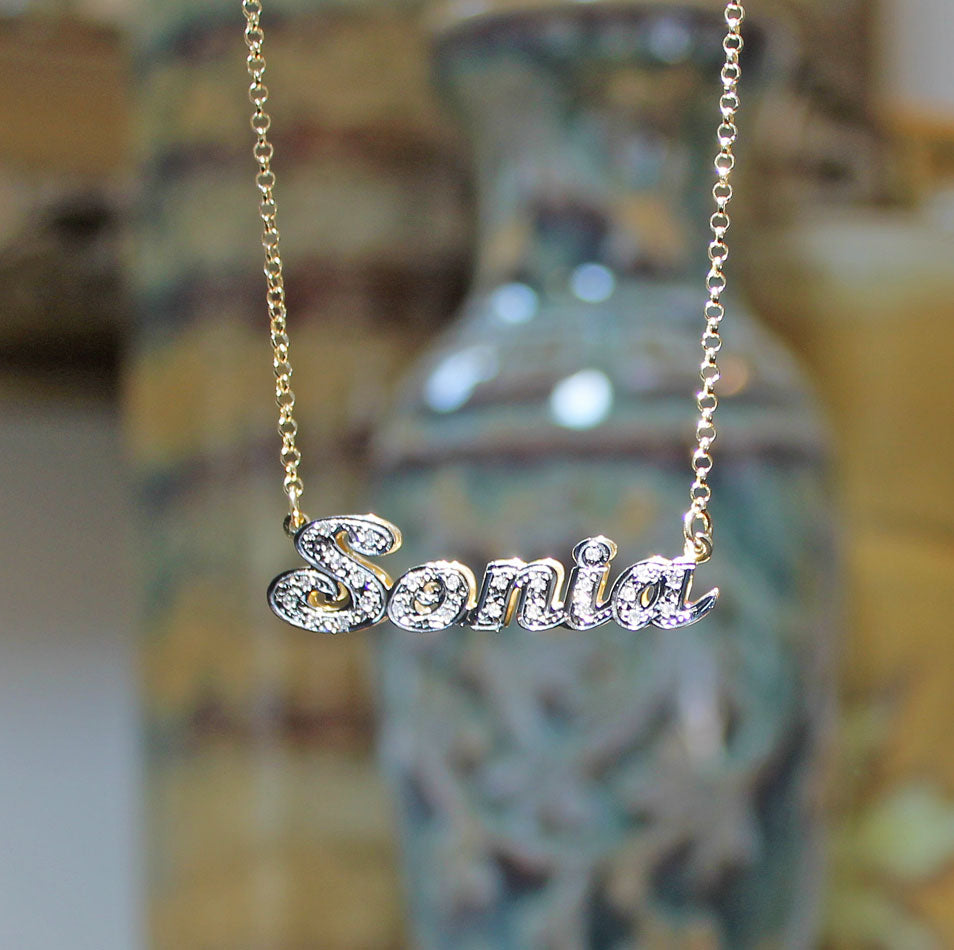 Sonia name online necklace