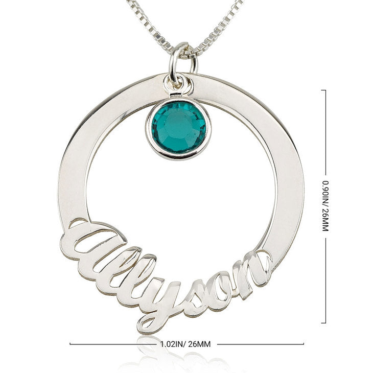 Beautiful Personalized Engraved Gold Circle Pendant and Chain – Christina  Addison Jewelry Designs