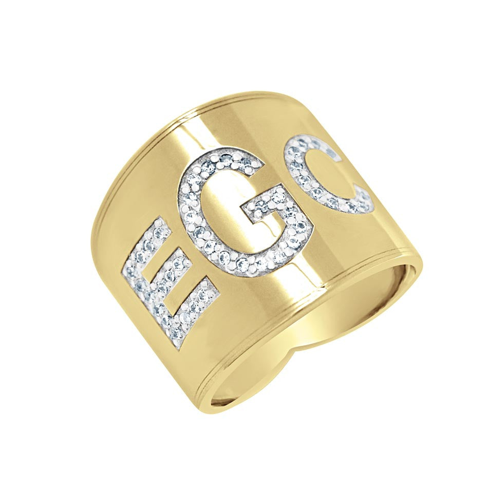 GUCCI' letter ring in gold-toned | GUCCI® HU