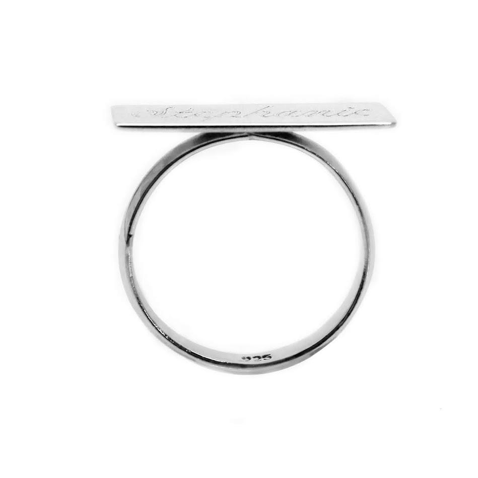 Engraved hot sale bar ring