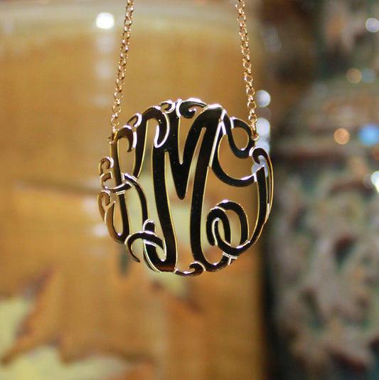 Monogram necklace Louis Vuitton Gold in Metal - 33266940
