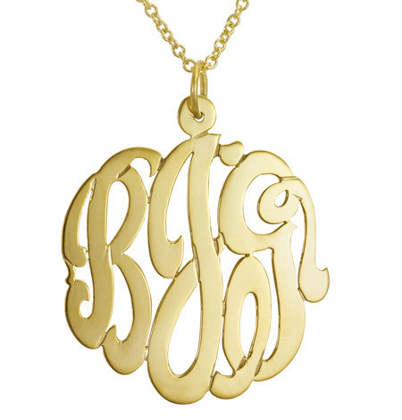 Louis Vuitton® Monogram Bold Necklace Gold SiLVer. Size