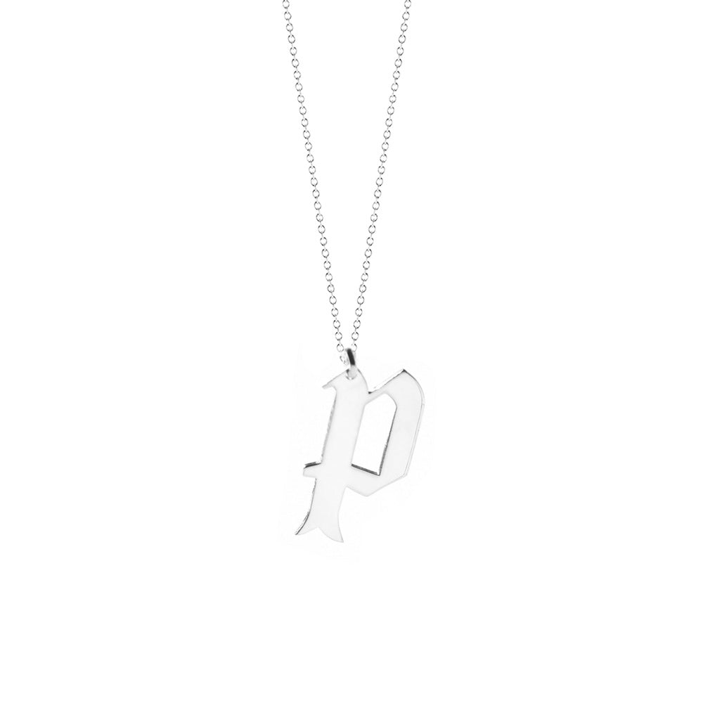 Bohomoon Lowercase Old English Initial Necklace | Show Your Love in Letters  Like Meghan Markle With These 23 Personalised Initial Necklaces | POPSUGAR  Fashion UK Photo 12