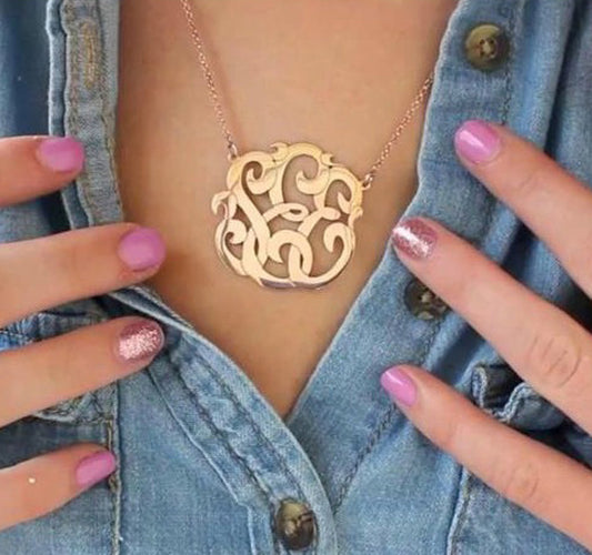 Monogram necklace Louis Vuitton Gold in Metal - 34345325