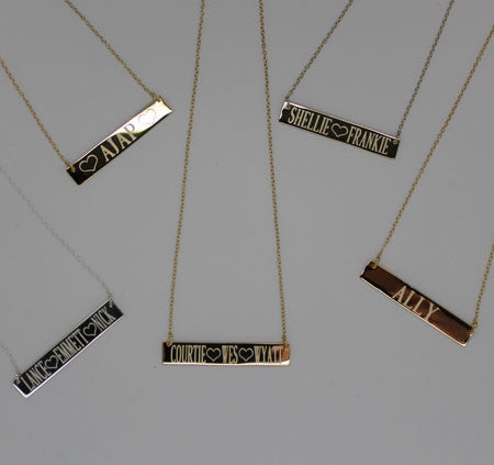 Ally name shops necklace