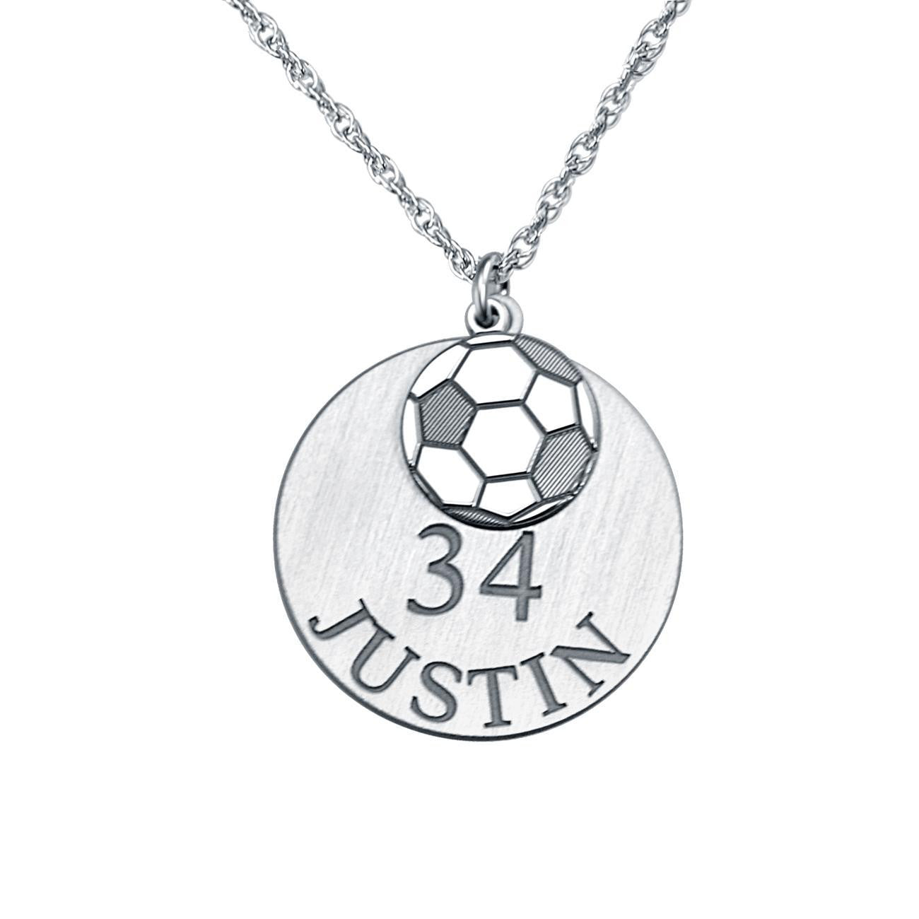 Soccer Ball Jewelry Gifts -Soccer Ball Pendant - Necklaces - Earrings –  House of Morgan Pewter