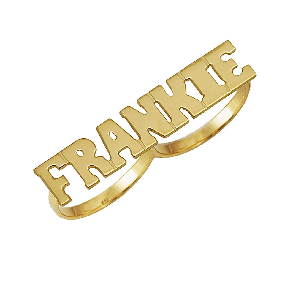 Two-Finger Name Ring #R228 – Grillz Masters