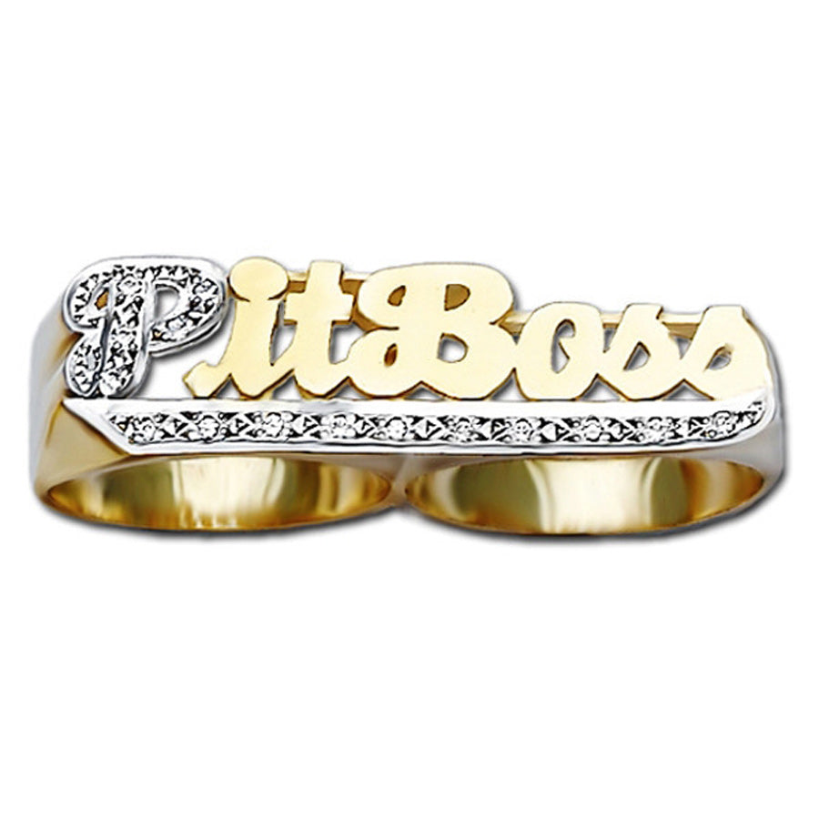 Two Finger Or Three Finger Name Rings – A Tribute to 50 Years of Hip-Hop –  NamePlateDepot
