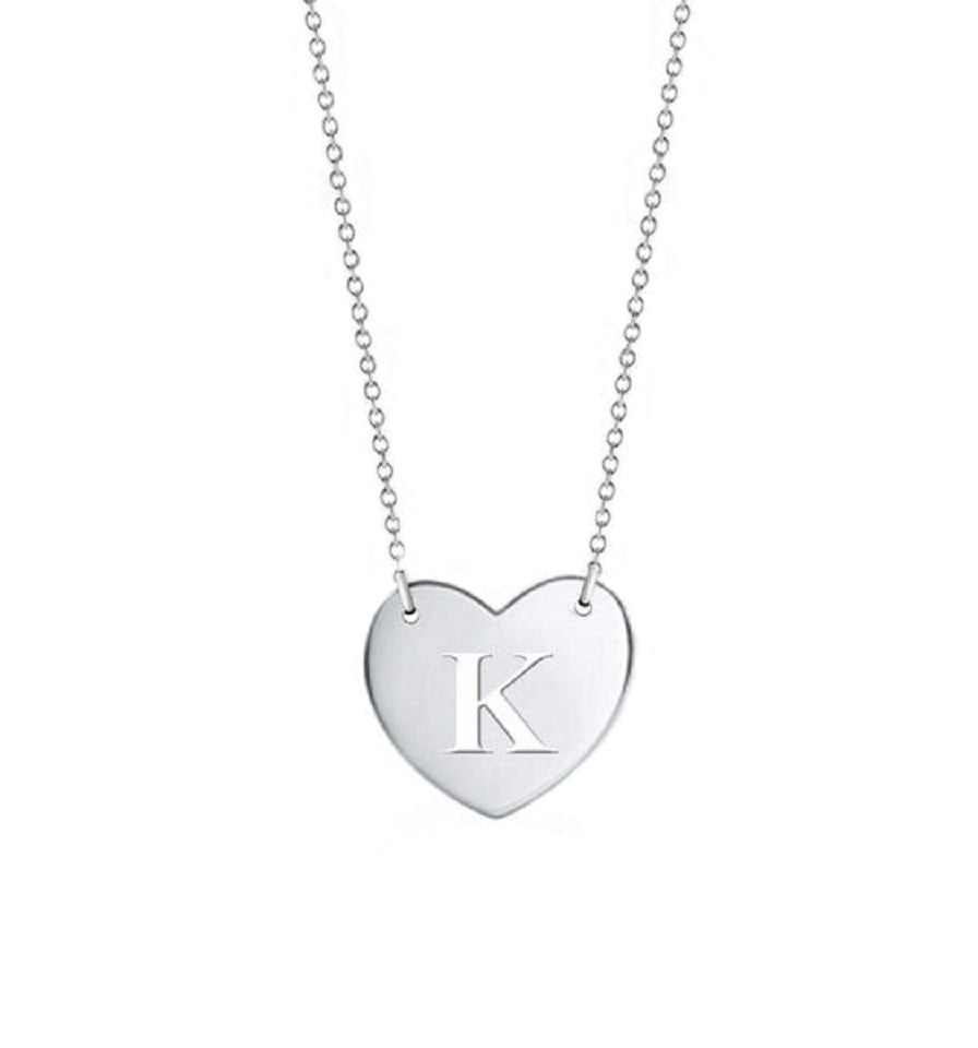 Two Letter Heart Monogram Necklace